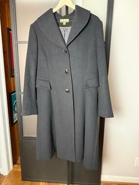 Katherine Kelly 100% Cashmere Coat Size 16